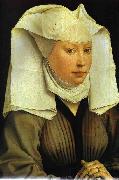 Rogier van der Weyden Portrait of Young Woman France oil painting artist